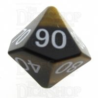TDSO Tiger Eye Gold 16mm Precious Gem Percentile Dice