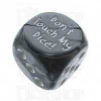 Chessex Gemini Steel Don't Touch My Dice! Logo D6 Spot Dice