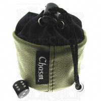 Chasm Vortex Small Gold High Grade Leather Dice Bag