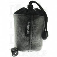 Chasm Vortex Large Silver Grey High Grade Leather Dice Bag