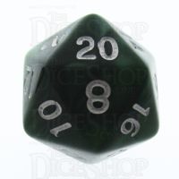 TDSO Pearl Green & White D20 Dice