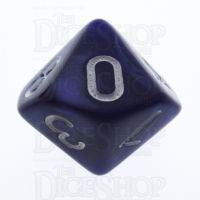TDSO Pearl Purple & White D10 Dice
