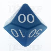 TDSO Cats Eye Aquamarine 16mm Precious Gem Percentile Dice