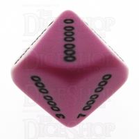 Koplow Opaque Pink Value Millions D10 Dice