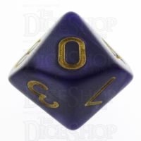 TDSO Pearl Purple & Gold D10 Dice