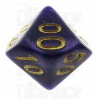 TDSO Pearl Purple & Gold Percentile Dice