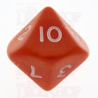 D&G Opaque Orange D10 Dice - Numbered 1-10