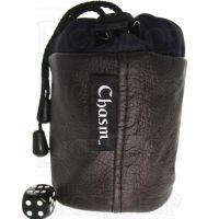 Chasm Vortex Large Dark Brown High Grade Leather Dice Bag
