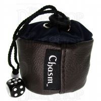 Chasm Vortex Small Dark Brown High Grade Leather Dice Bag