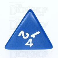 Koplow Opaque Blue & White D4 Dice