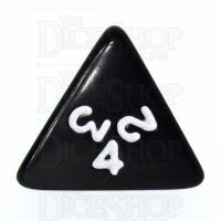 Koplow Opaque Black & White D4 Dice