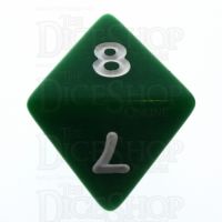 Koplow Opaque Green & White D8 Dice