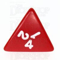 Koplow Opaque Red & White D4 Dice