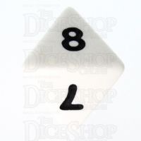 Koplow Opaque White & Black D8 Dice