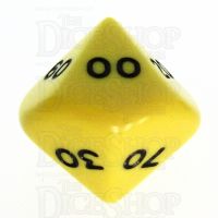 Koplow Opaque Yellow & Black Percentile Dice
