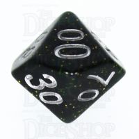 TDSO Glitter Dark Green Percentile Dice