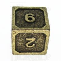 TDSO Metal Fire Forge Ancient Brass D6 Dice