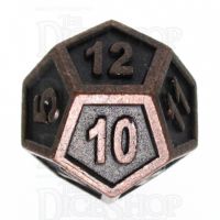 TDSO Metal Fire Forge Ancient Copper D12 Dice