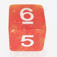 TDSO Galaxy Glitter Red & Yellow D6 Dice