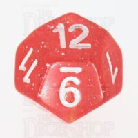 TDSO Galaxy Glitter Red & Yellow D12 Dice