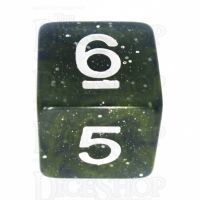 TDSO Galaxy Glitter Blue & Yellow D6 Dice