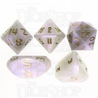 GameScience Permafrost & Gold Ink Zocchi D3 D5 D14 D16 D24 Dice Set