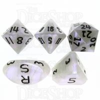 GameScience Permafrost & Black Ink Zocchi D3 D5 D14 D16 D24 Dice Set