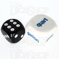 Koplow Opaque White Capacity JUMBO 20mm D6 Dice
