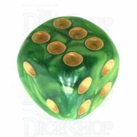 TDSO Duel Dark Green & Pearl Light Green 16mm D6 Spot Dice