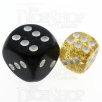 TDSO Glitter Yellow 12mm D6 Spot Dice