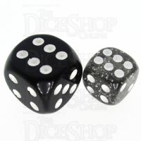 TDSO Glitter Black 12mm D6 Spot Dice