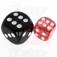 TDSO Glitter Red 12mm D6 Spot Dice