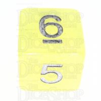TDSO Translucent Glitter Yellow D6 Dice