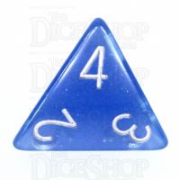 TDSO Translucent Glitter Blue D4 Dice