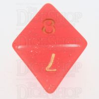 TDSO Galaxy Glitter Royal Orange D8 Dice