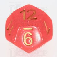TDSO Galaxy Glitter Royal Orange D12 Dice