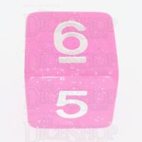 TDSO Galaxy Glitter Princess Pink D6 Dice