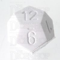 CLEARANCE D&G Opaque White D12 Dice - Unfinished Example Dice