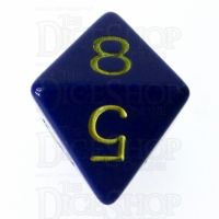Role 4 Initiative Opaque Blue & Gold D8 Dice