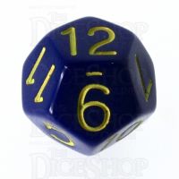 Role 4 Initiative Opaque Blue & Gold D12 Dice