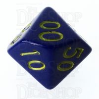 Role 4 Initiative Opaque Blue & Gold Percentile Dice