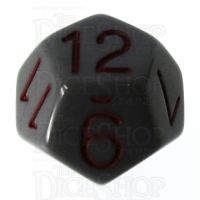 Role 4 Initiative Opaque Grey & Red D12 Dice