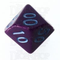 Role 4 Initiative Opaque Purple & Blue Percentile Dice