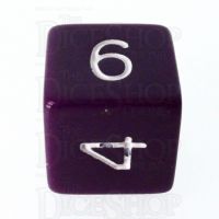 Role 4 Initiative Opaque Purple & White D6 Dice