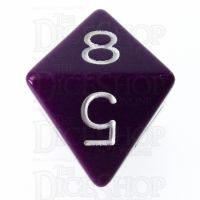 Role 4 Initiative Opaque Purple & White D8 Dice