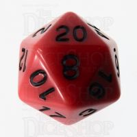 Role 4 Initiative Opaque Red & Black D20 Dice