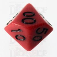 Role 4 Initiative Opaque Red & Black Percentile Dice