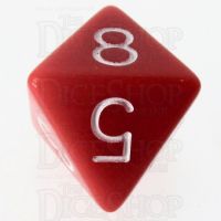 Role 4 Initiative Opaque Red & White D8 Dice