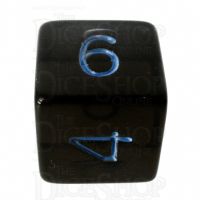 Role 4 Initiative Translucent Black & Blue D6 Dice