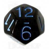 Role 4 Initiative Translucent Black & Blue D12 Dice